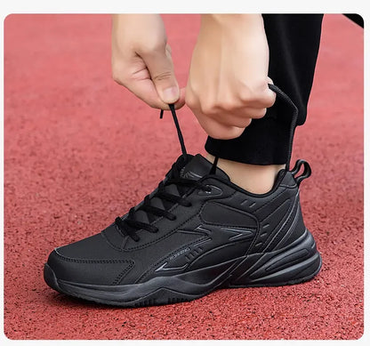 Chunky Sneaker for Men Thick Sole Versatile 2025 New Trend Mesh Lace Up Breathable Casual Sports Shoes Increased Soft Soles