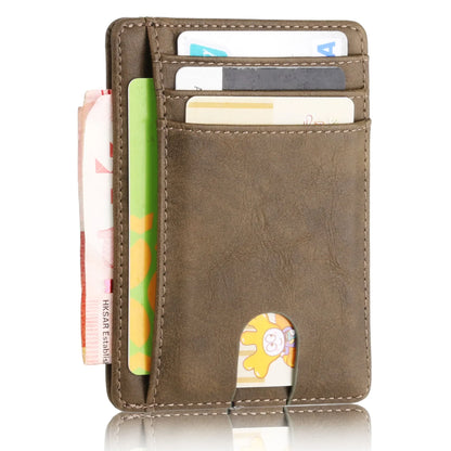 Blocking Wallet Business Card Cover for Case Super Thin Men Leather Credit Card Holder Card Travel Wallet Minimalist Wallet