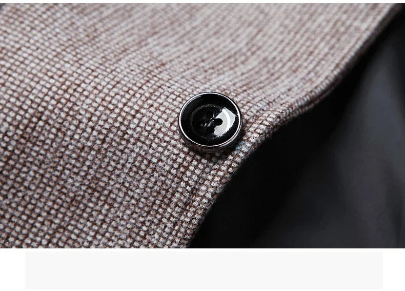 2025 Spring and Autumn New Six Color Checkered Non-iron  Suit Jackets for Men, Royal Blue Casual Blazer Masculino /blazer Hombre