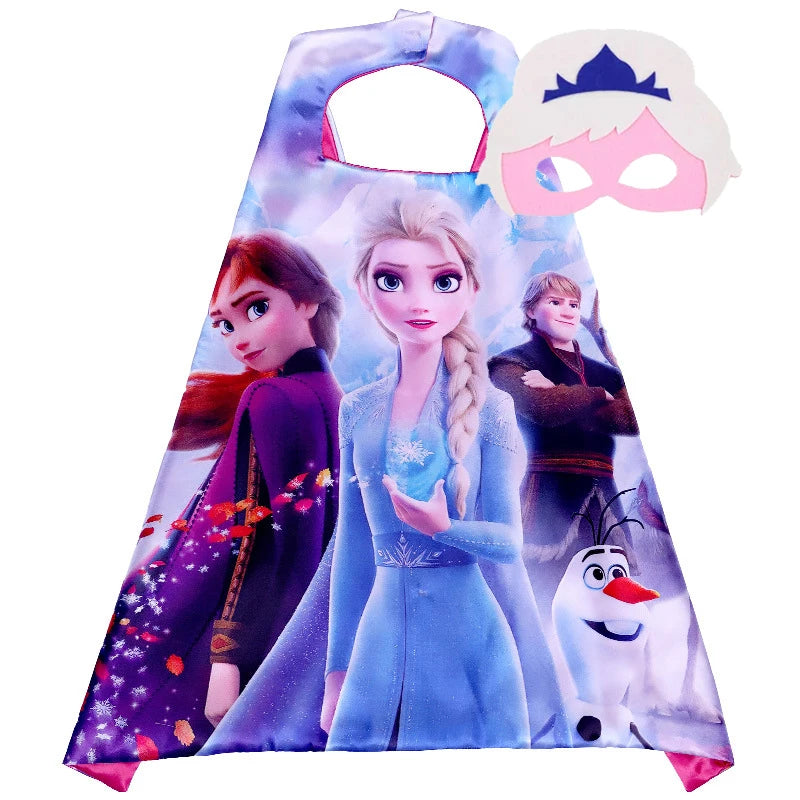 Halloween Super Hero Masquerade Mask Cape Cloak Anime Spider Man Batman Cloak Action Figure Marvel Toys Cosplay Party Gift
