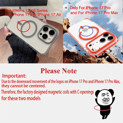 Luxury PE Striped Border HD Phone Case for iPhone 17 Air 16 15 14 Plus 13 12 Pro Max for Magsafe Magnetic Wireless Charge Cover