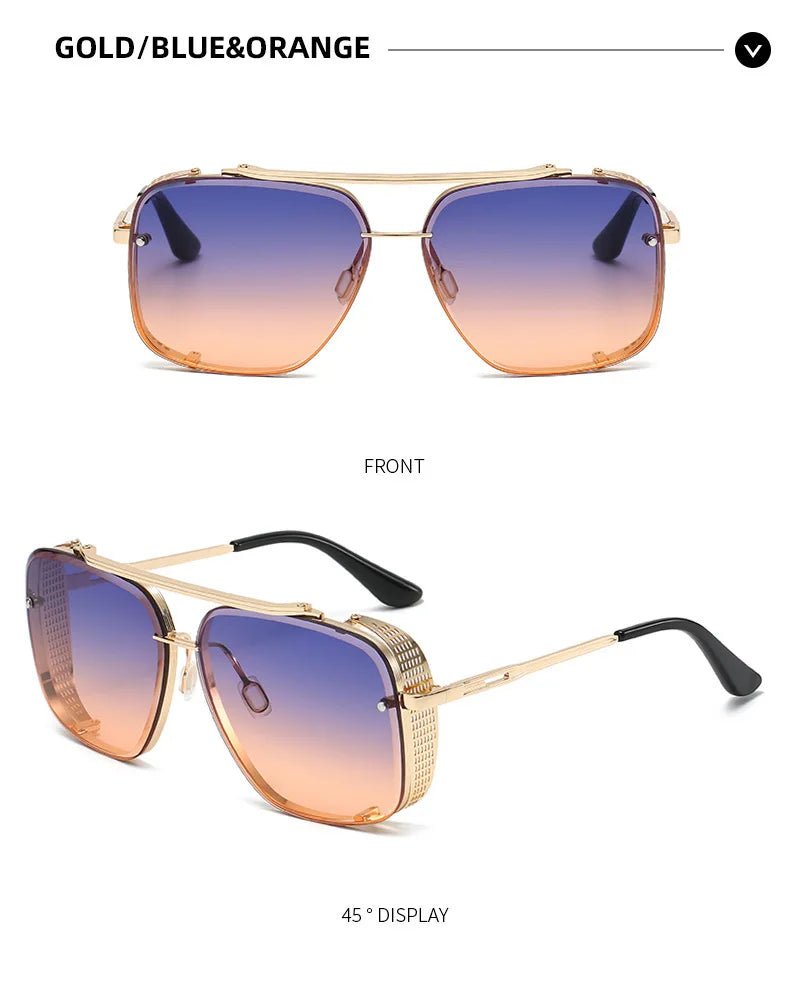 Steampunk Vintage Sunglasses For Men Luxury Punk Sunglasses Women  Retro Square Sonnenbrille Fashion Glasses Gafas De Sol Lentes