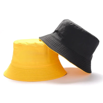 Wholesale New Bob Summer Bucket Hats Reversible Men Ladies Cotton Outdoor Sports Pull Up Fashion Panama Sun Hat Gift Wine Party
