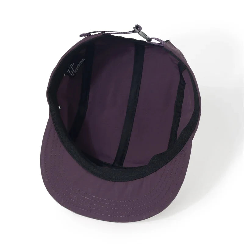 Outdoor Quick-Dry Baseball Cap Women's Korea Short Brim Baseball Hat Men and Women Casual Street Soft Brim Five-Piece Sun Hat
