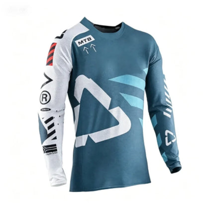 Professional MTB Long-Sleeve Cycling Jersey Breathable Outdoor Sports Top Comfortable Durable Riding Gear