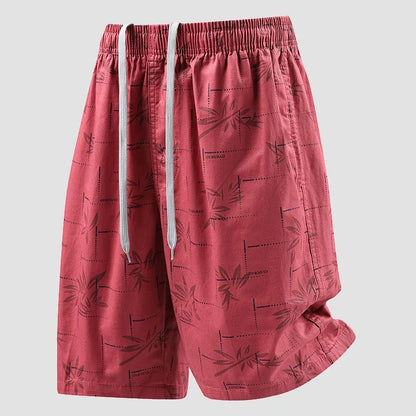 Men's Baggy Shorts Lightweight Cotton Casual Elastic Waist Drawstring Y2K Shorts Loose Fit Travel Beach Running Gym Shorts