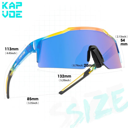 Kids Cycling Sunglasses Aged 8-15 Baseball Running Children Glasses UV400 Sports Riding Bicycle Glasses