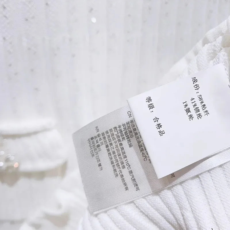 2025 Spring/Summer New Polo Neck Short Sleeve Knitted Dress Y2K Fashion Commuter Elastic Slim Fit Multi Pocket Wrapped Hip Skirt
