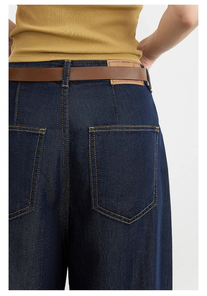 Women's Jeans Loose Casual New High Waist Split Female Wide Leg Denim Pants  Spring Autumn 2025