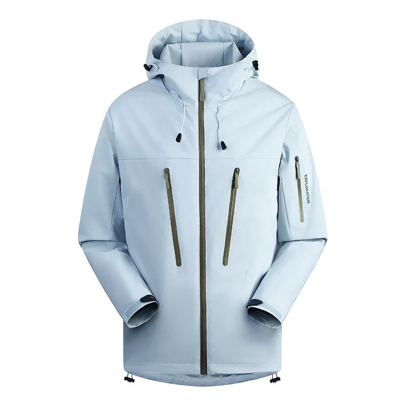 Spring New Men's Mountaineering Jacket Windproof and Waterproof Fabric Fashion Hip Hop Design Casual Oversize Outdoors Coat