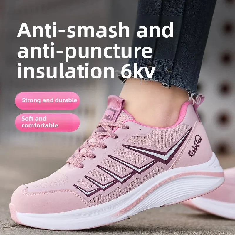 New Lightweight and Breathable Labor Protection Shoes for Men and Women Anti Smashing and Anti Piercing Steel Toe Safety Shoes