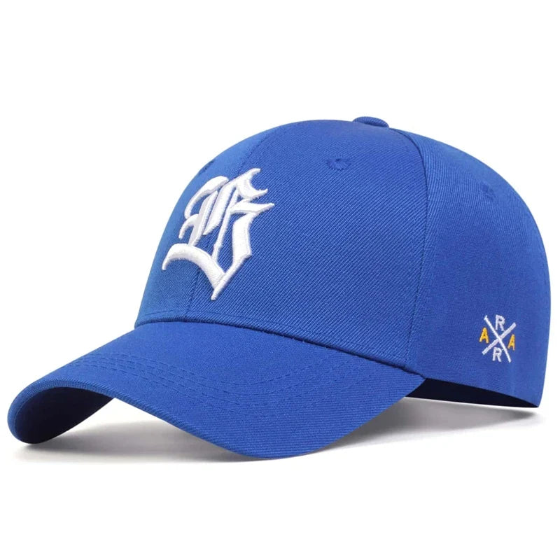 Unisex Gothic Letter Geometric Embroidery Baseball Caps Spring and Autumn Outdoor Adjustable Casual Hats Sunscreen Hat