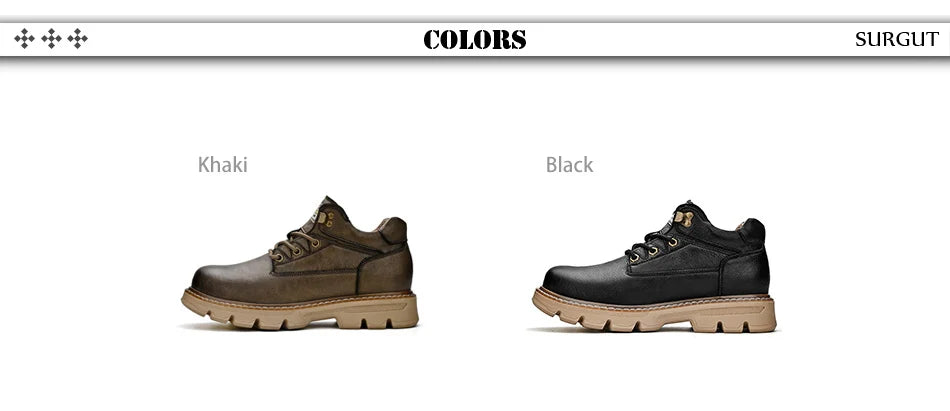 Men's Leather Boots 2026 New Ankle Motorcycle Boots Retro Handmade Luxury Lace Up Waterproof Shoes For Men Working Boots