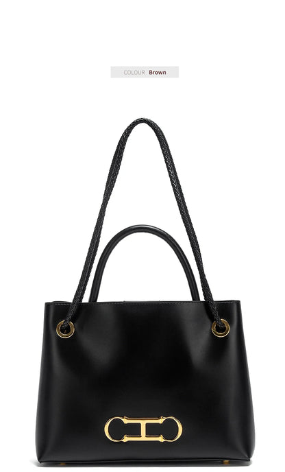Minimalist Solid Color Stylish Classic Large Capacity Solid Color Women's Shoulder Bag Business Commuter Women's Tote Bag