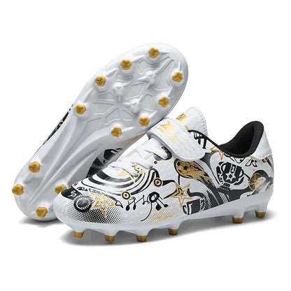 Children's Soccer Shoes Cleats Sneakers FG Sport Non-Slip Kids Football Boots Training Match Boys Youth Professional Shoes New