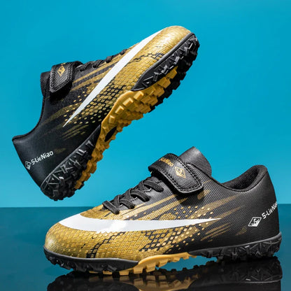 New Kids Professional Football Boots Training Shoes Soccer Shoes Turf Match Grass Ultralight Cleats Boys Non-Slip Drop Shipping