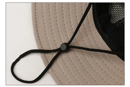 Spring And Summer New Hat Men's Outdoor Mountaineering Sunshade Fisherman Hat Summer Large Brim Breathable Sunscreen Fishing Hat