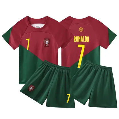 Sportswear NO.10/7 Training Uniform 3-13y Boys Girls Moisture-wicking Breathable Football Clothes SuitsKids Summer Quick-drying