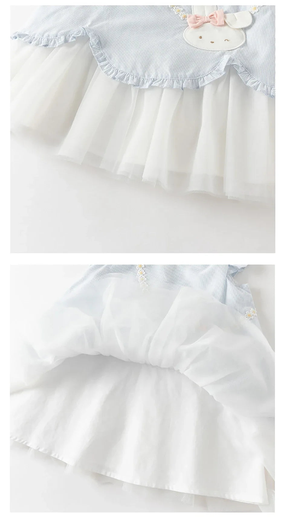 Girl's Summer Vest Mesh Dress Sweet Cute Children Sleeveless Princess Dress Fashion Cotton Party Outdoor DB2261316