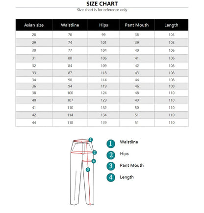 Autumn and winter new styles Men's Outdoor Wide Leg Workwear Multi-Pocket Jeans Straight fit plus size men's jeans  42 44