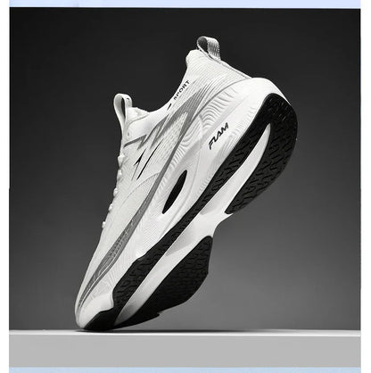 Men Sports Running Shoes Carbon Board Air Cushion Breathable Lightweight Women's Comfortable Athletic Nonskid Sneakers