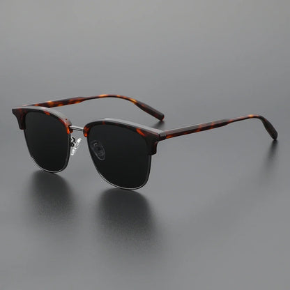 Europe and The United States Retro Sunglasses Classic Large Frame Men's Sunglasses Polarized UV Protection Travel Shading Mirror