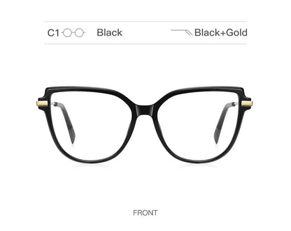 Stylish Large Frame Simple Geometric Design Anti-blue Light Reading Glasses Customized Prescription Available PFD2210