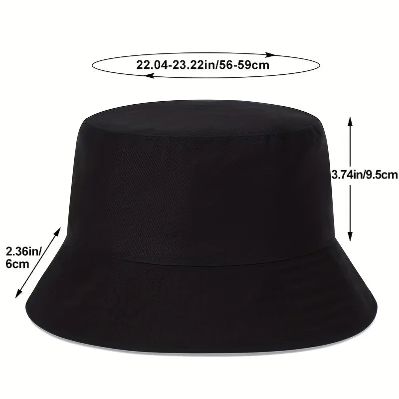 Unisex N86 Label Personality Pu Leather Bucket Hats Fishermen Caps Outdoor Casual Cap Sunscreen Hat