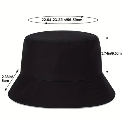 Unisex N86 Label Personality Pu Leather Bucket Hats Fishermen Caps Outdoor Casual Cap Sunscreen Hat