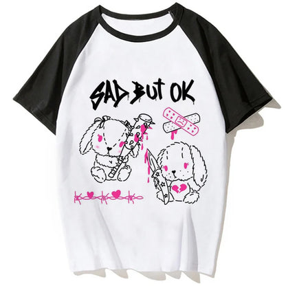 Y2k Tee women anime funny harajuku tshirt girl Japanese clothes