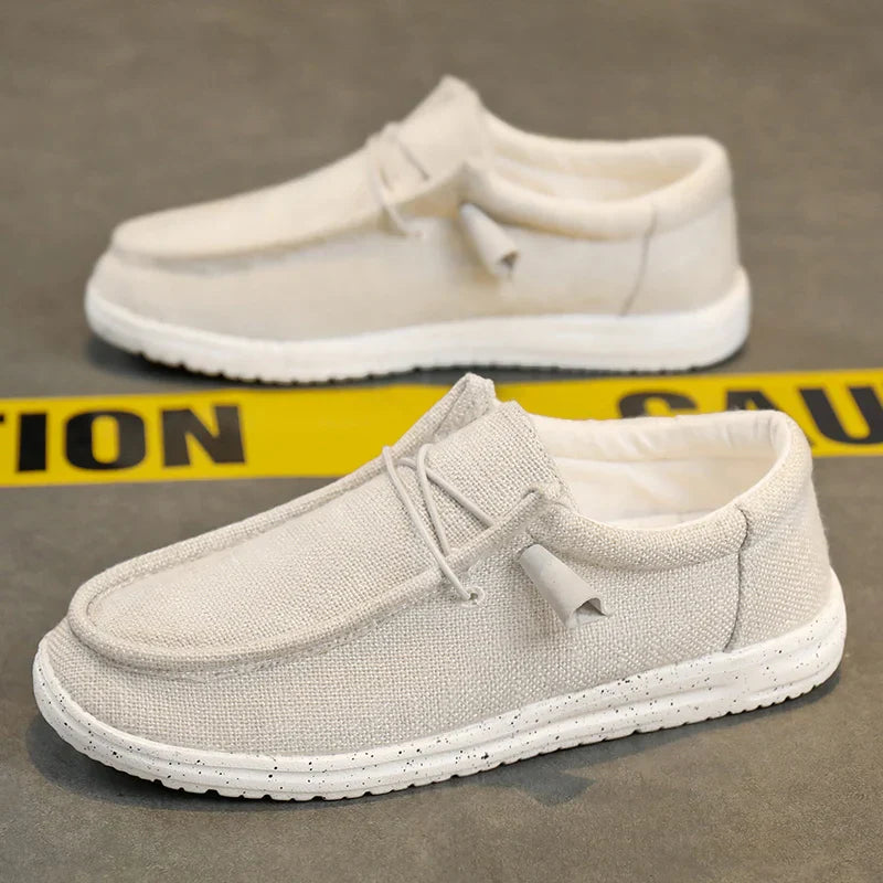 Men Casual Shoes Breathable Lightweight Slip-On Flats Simple Comfortable Solid Color Soft Sole Shoes Men Shose For Sale Loafers