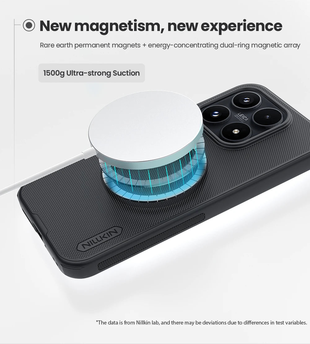 جراب مغناطيسي Nillkin Super Frosted Shield Pro Magsafe بحواف ناعمة رفيع للغاية لهاتف Xiaomi Mi 17 5G