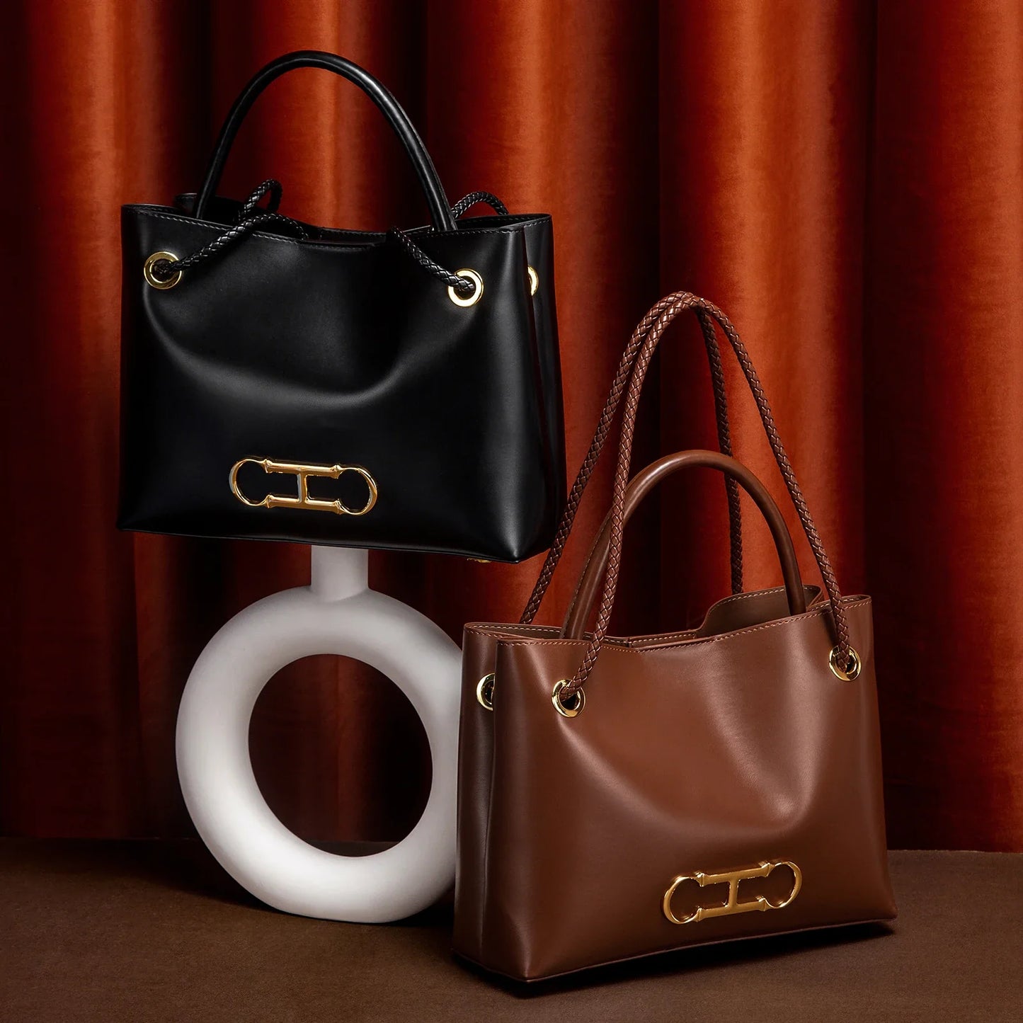 Minimalist Solid Color Stylish Classic Large Capacity Solid Color Women's Shoulder Bag Business Commuter Women's Tote Bag