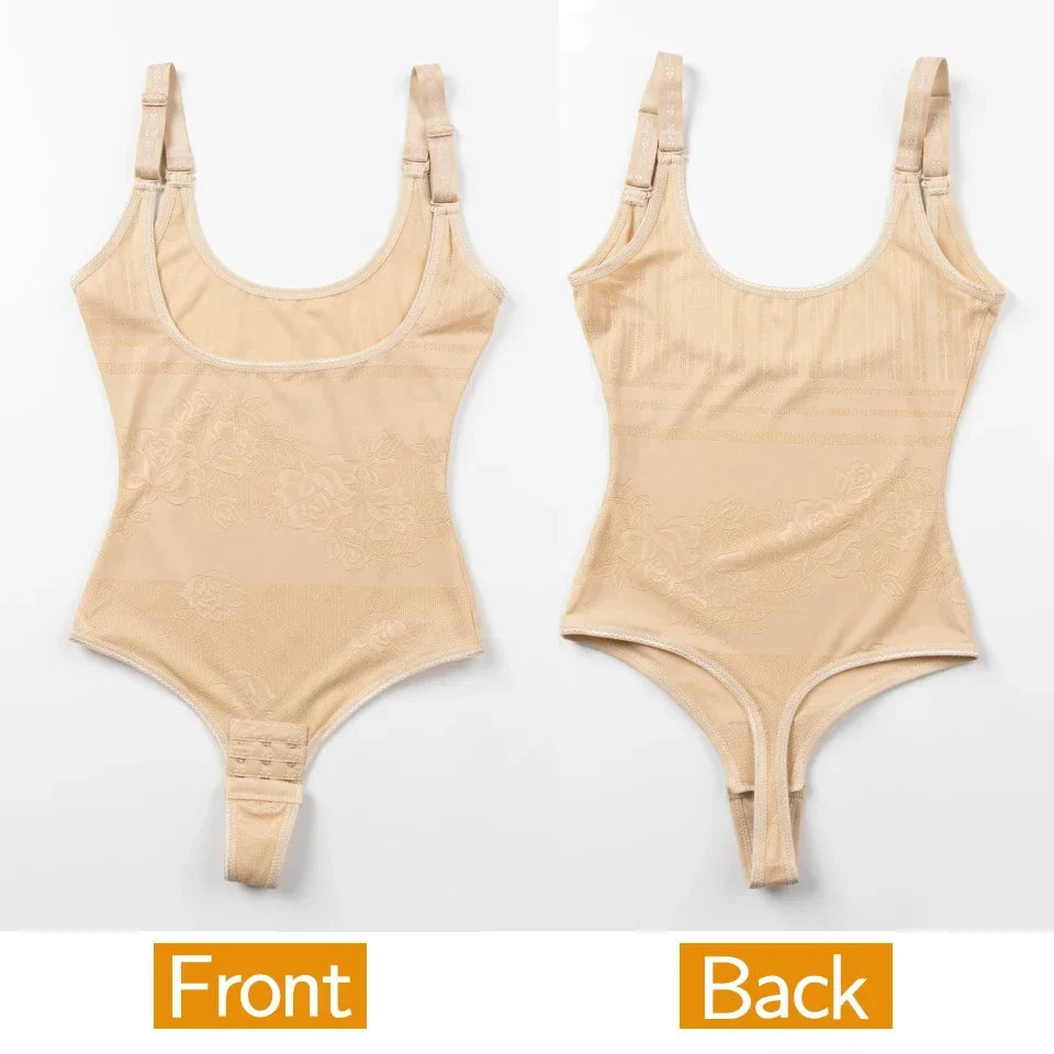 Women Shapewear Bodysuit New Tummy Control Shapewear Waist Trainer Thong Body Shaper Colombian Fajas Slimming Underwear