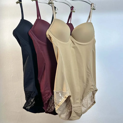 Women Corset Shapewear Bodysuit Tummy Control Tight Slimming body Shaper Bodysuit with Bras