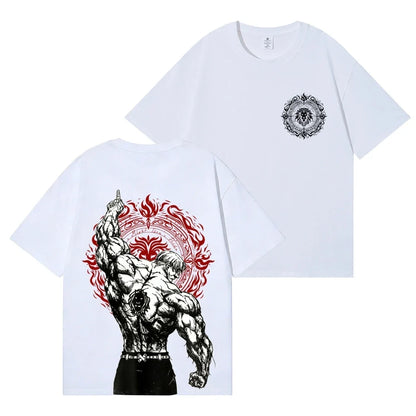 Lion's Sin of Pride Escanor Anime T-shirt High-quality Streetwear Men's Clothing and Women's Clothing 2026 Summer New T Shirt