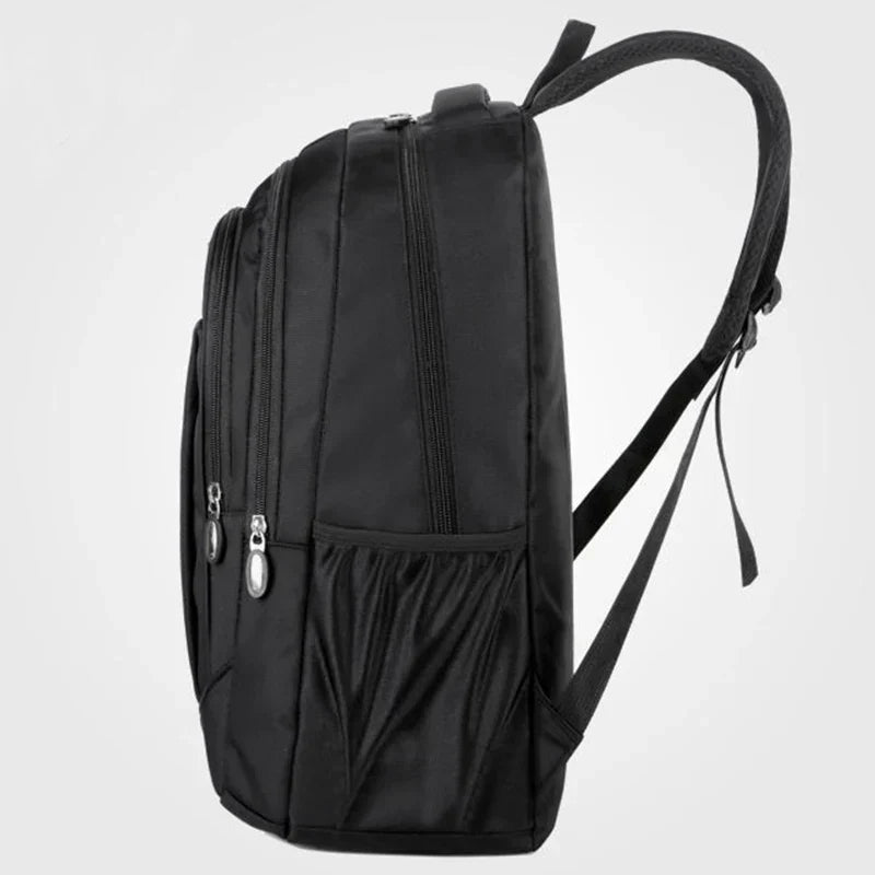 Business casual backpack for men, laptop bag, large capacity travel bag, student schoolbag, Korean version student backpack [zip