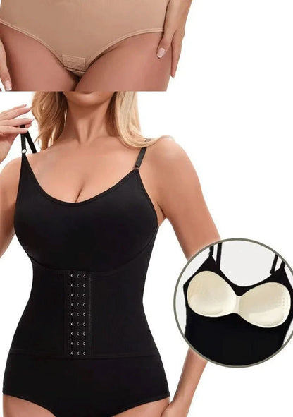 Women shapewear bodysuit tummy control tight slimming body shaper bodysuit with bras
