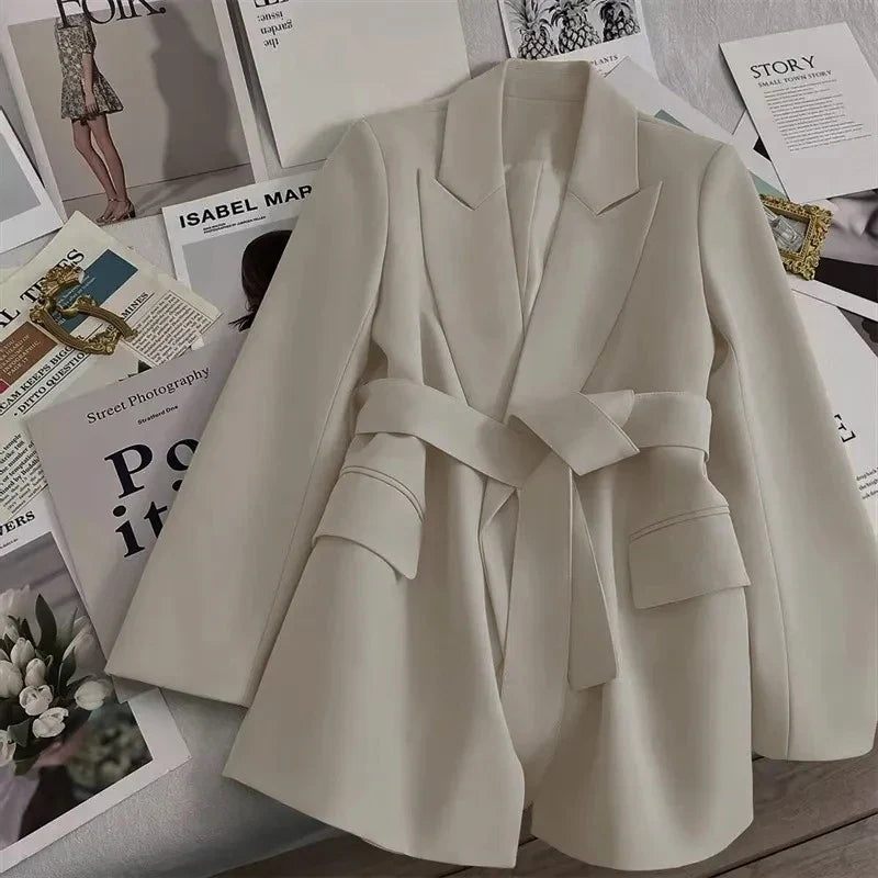 New 2026 Women's Blazer Coat Spring Autumn Korean version Self Cultivation Suit Jacket Temperament Versatile Female Suit Top