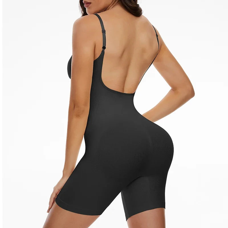 Low Back New Bodysuit Shapewear Women Mesh Butt Lifter Smooth Body Shaper Backless Slimming Contour Flat Belly Corset