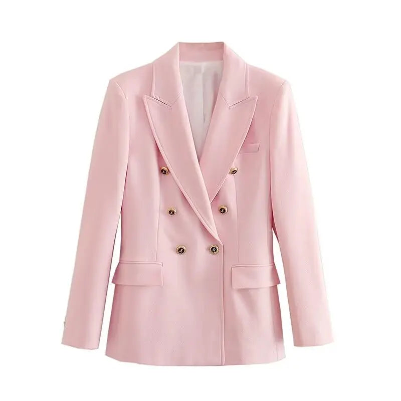 Slim Fit Commuter Versatile Autumn 2024 Women's Suit Jaet Long Sve Regular Length Faionable Outerwear
