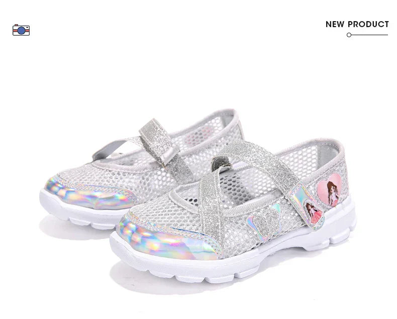 Girls Sandals Cartoon Sweet Soft Sole Children Beach Shoes Children's Summer Floral Sandals Princess Shoes Fashion Cute