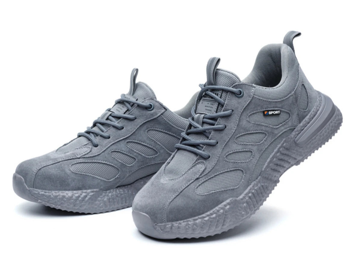spring autumn light breathable work shoes mens work boots composite toe insulated shoes anti smash hard plastic toe safety shoes