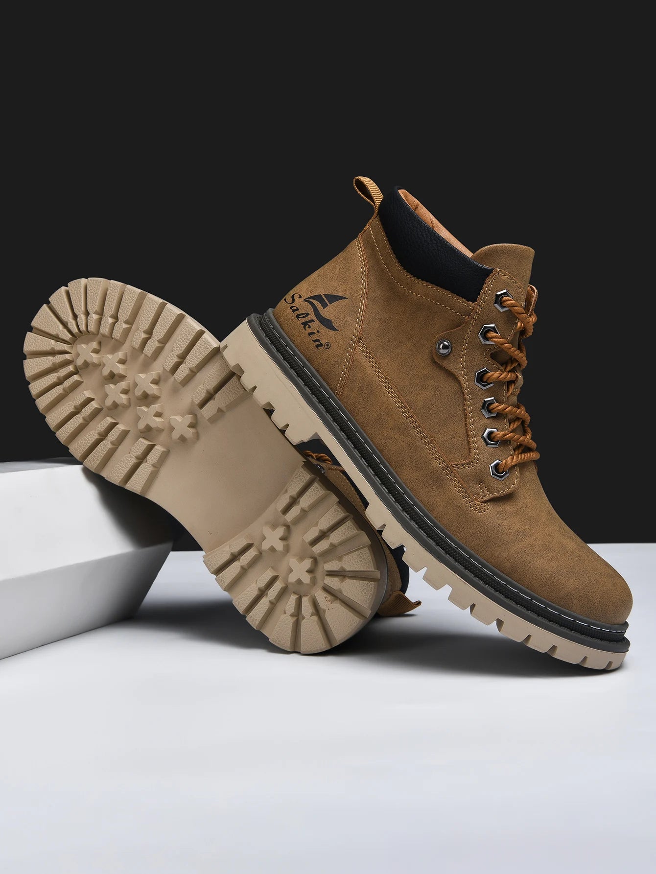 Handmade Men Boots Autumn Outdoor Hiking Boots Ankle Winter Leather Shoes Sneakers Hombres Botas High Top Footwear Anti Slip