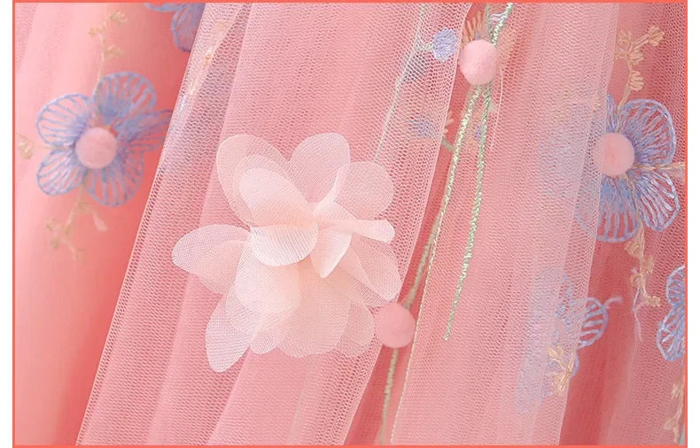 Girl Modern Hanfu Chinese Style Dress Halloween Fairy Kids Clothes Vestidos Traditional Cosplay Children Costume Girls Dresses