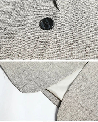 Brand Middle Aged Men Blazers Jacket 2026 Spring Autumn Two Buttons Business Casual Blazer Male Minimalist Mans Clothing