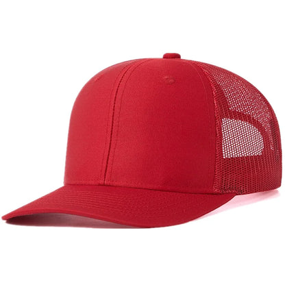 Hot Sale Unisex Cap Slight Curved Brim Style Trucker Hat  Men & Women Casual Outdoor Breathable Summer Cap
