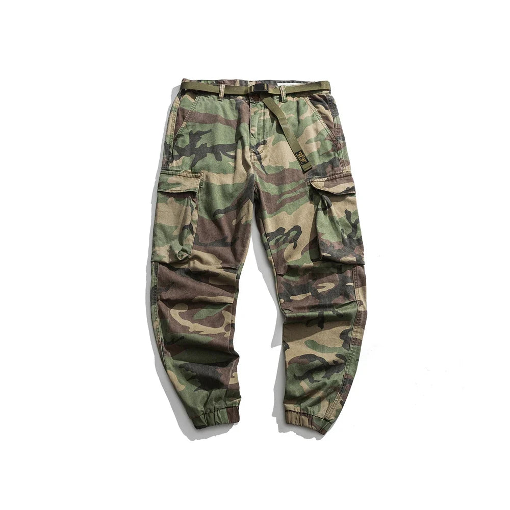 Spring Autumn Streetwear American Casual High Quality Camouflage Cargo Pants Men Clothing Harajuku Tactical Jogging Trousers