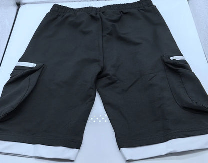 Men‘s Cargo Shorts Cotton Workout Fitness Shorts Breathable Jogger Training Gym Bodybuilding Multi Pocket Thick Shorts