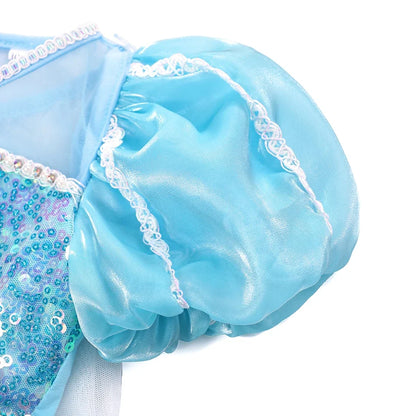 Elsa Kid Princess Halloween Cosplay Dress Fancy Costume Girl Snow Queen Princess Vestidos Party Children Clothes